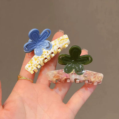 C廠【X127】韓國優雅醋酸抓夾花朵半紮髮夾2026新款品質小號鯊魚夾盤髮夾髮卡
 26.04-3