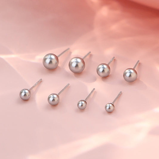 E廠【YC7165E】S999足銀簡約珍珠耳環女輕奢法式復古氣質高級甜美溫柔感耳飾
 25.10-3