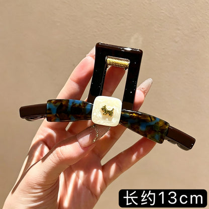 C廠【X200】高級感醋酸小狗大號鯊魚夾髮夾女2026新款氣質後腦勺盤髮頭飾抓夾
 26.04-5「C廠-單筆結帳需滿，NT$500出貨(不含運費)」