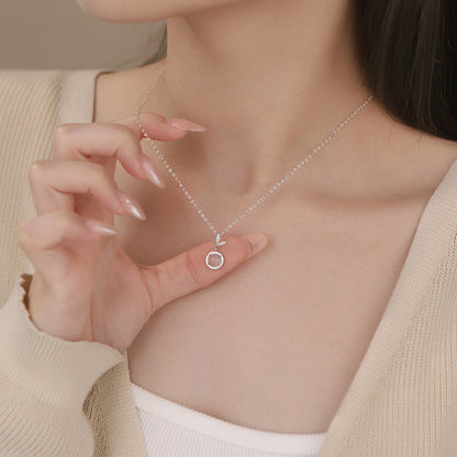 D廠【YC1977N】S999足銀輕奢蝴蝶玉髓項鍊女小眾設計高級甜美少女鎖骨鏈 25.03-4