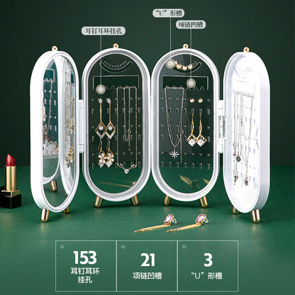 【AQ77】首飾收納盒耳環飾品架子放耳環耳環項鍊的盒子家用收拾展示架神器