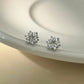 E廠【XDQ11068E】S999純銀小眾設計感雪花耳環女簡約時尚鑲鋯石日常百搭耳飾潮
 25.12-1