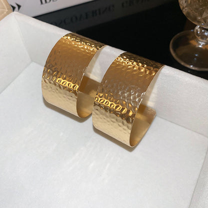 A廠【HE22430】歐美新品C形凹凸耳環跨境精緻高級感耳環冷淡風小眾時尚耳環 24.09-3