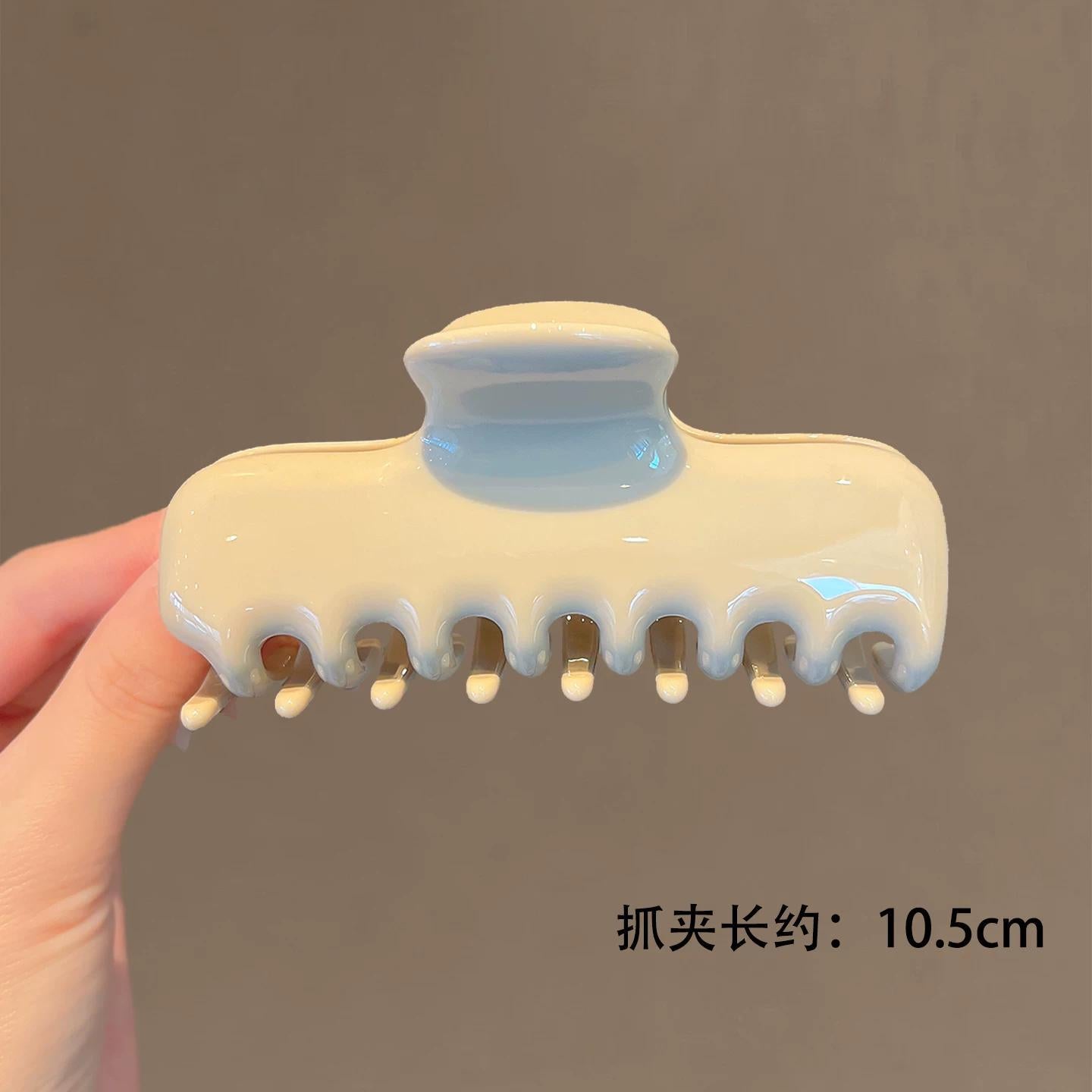 C廠【X274】馬卡龍純色抓夾簡約清新大號盤髮鯊魚夾日常百搭氣質品質醋酸髮飾
 26.05-2「C廠-單筆結帳需滿，NT$500出貨(不含運費)」