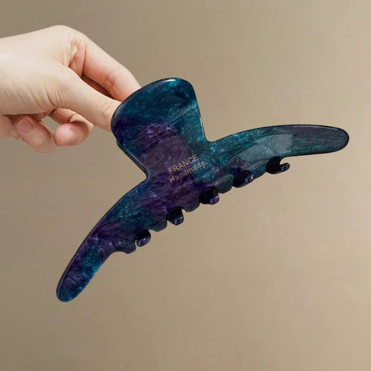 C廠【X116】高級感醋酸暈染中型抓夾女2026新款後腦勺盤髮鯊魚夾髮夾頭飾髮卡
 26.04-3