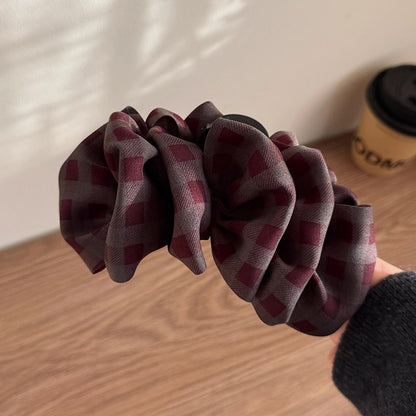 C廠【P55】學院風格紋雲朵泡泡抓夾髮夾女後腦勺鯊魚夾大號髮卡夾子盤髮頭飾
 25.12-2「C廠-單筆結帳需滿，NT$500出貨(不含運費)」