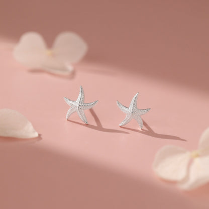 D廠【YC4414E】S925純銀可愛海星耳環女自然小巧小眾設計感可疊戴百搭耳飾
 26.01-1