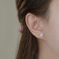 E廠【YC8828E】S999足銀輕奢藍鑽花朵耳環女甜美可愛清新高級感耳環耳環 25.04-3