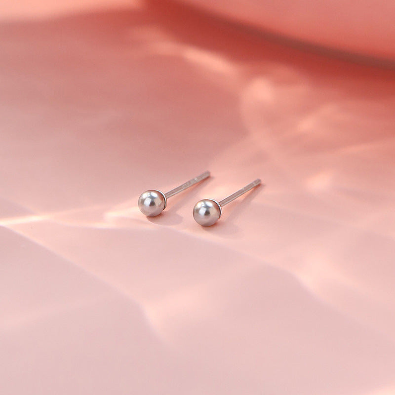 E廠【YC7165E】S999足銀簡約珍珠耳環女輕奢法式復古氣質高級甜美溫柔感耳飾
 25.10-3