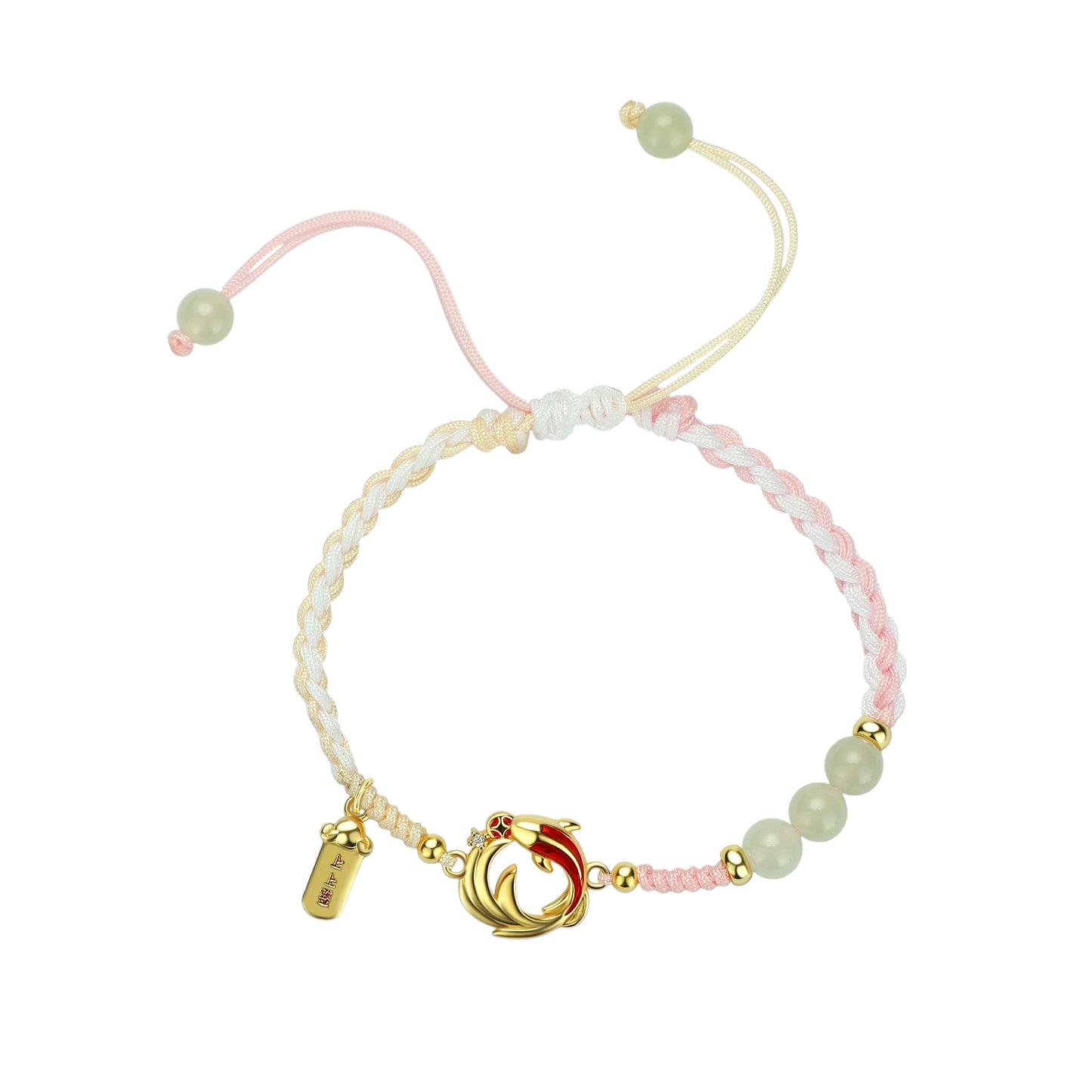 E廠【YC3241N】原創S999足銀年年有魚雙錦鯉耳環新年和田玉手鍊鎖骨鏈
 25.10-4