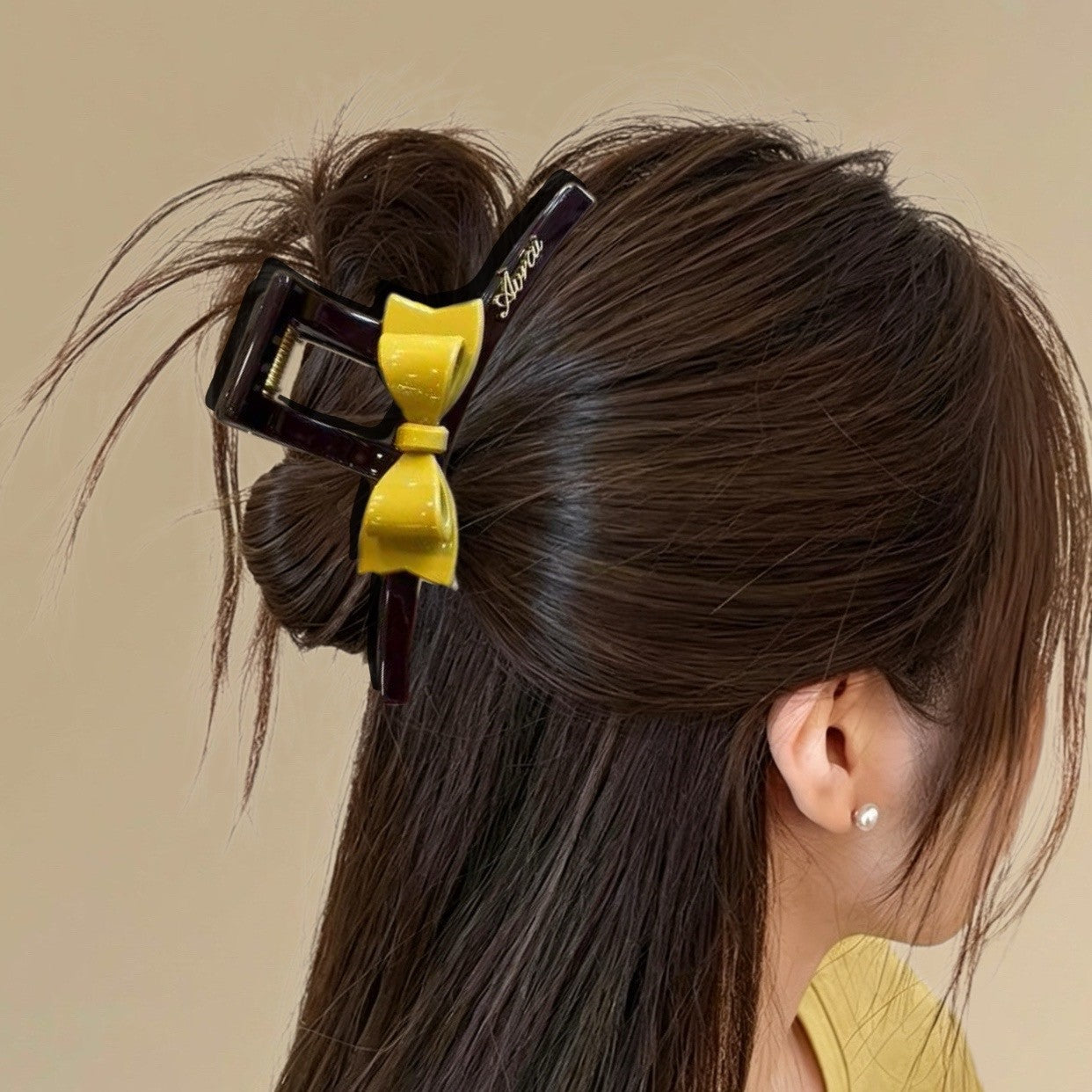 C廠【X458】甜美氣質粉紅蝴蝶結髮夾女2026新款後腦勺頭髮抓夾精緻漂亮鯊魚夾
 26.06-2