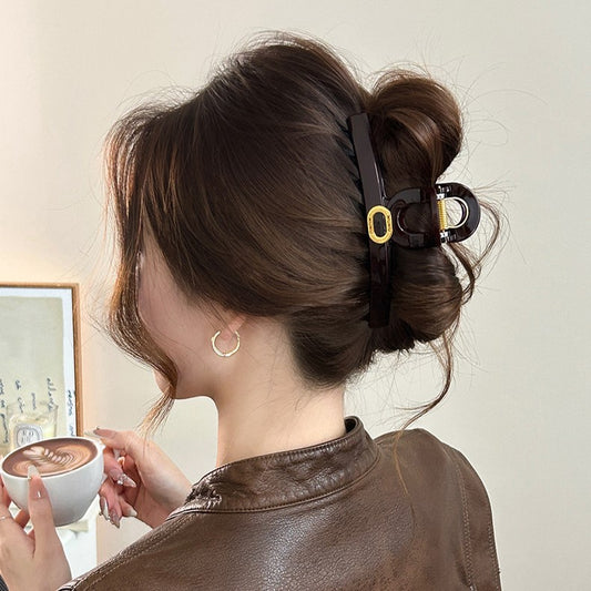 C廠【X139】金標頭髮抓夾女2026新款大號髮量多鯊魚夾後腦勺高端百搭髮夾髮飾
 26.04-3