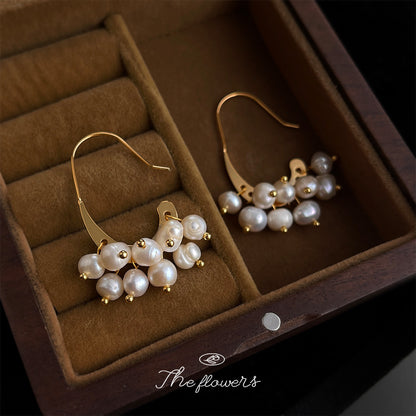 A廠【7097】天然淡水珍珠時尚高級感輕奢風手工耳環景區飾品耳飾
 25.11-3