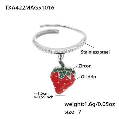B廠【TXP422】跨境設計5A鋯石彩色滴油夏日水果多配件吊墜項鍊手鍊套裝女
 25.10-4