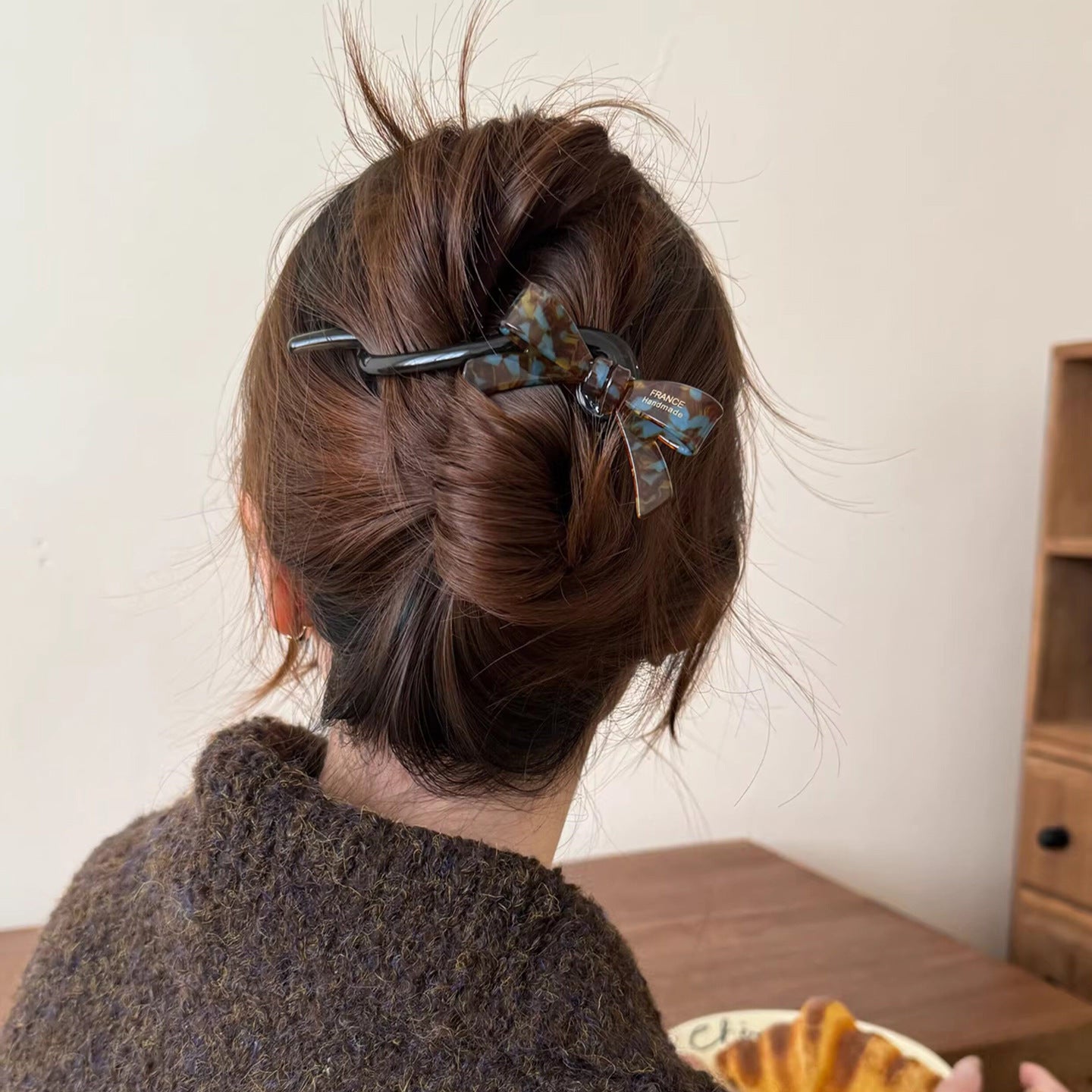 C廠【X132】蝴蝶結扭扭夾髮夾女款2026新款韓系高級感夾後腦勺盤髮髮卡髮飾
 26.04-3