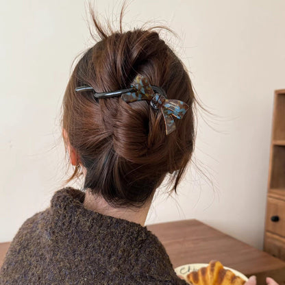 C廠【X132】蝴蝶結扭扭夾髮夾女款2026新款韓系高級感夾後腦勺盤髮髮卡髮飾
 26.04-3