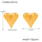 B廠【F330】歐美跨級幾何愛心耳環鈦鋼鍍18k真金耳環夏季百搭時尚輕奢耳環飾 24.07-5
