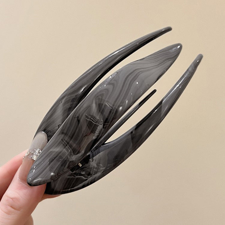 C廠【Q4】氣質紋理鴨嘴夾髮夾女大燕尾夾2026新款盤髮抓夾後腦勺百搭髮飾
 26.04-3