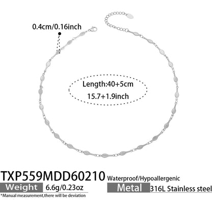 B廠【TXP559】歐美風時尚多巴胺撞色鎖骨項鍊手鍊不鏽鋼滴油材質簡約個性設計感
 26.03-2