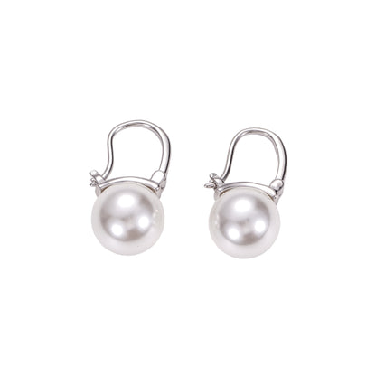 E廠【XDQ10052E】經典優雅14mm仿珍珠耳扣女S925純銀法式高級感顯臉小氣質耳環
 26.03-2