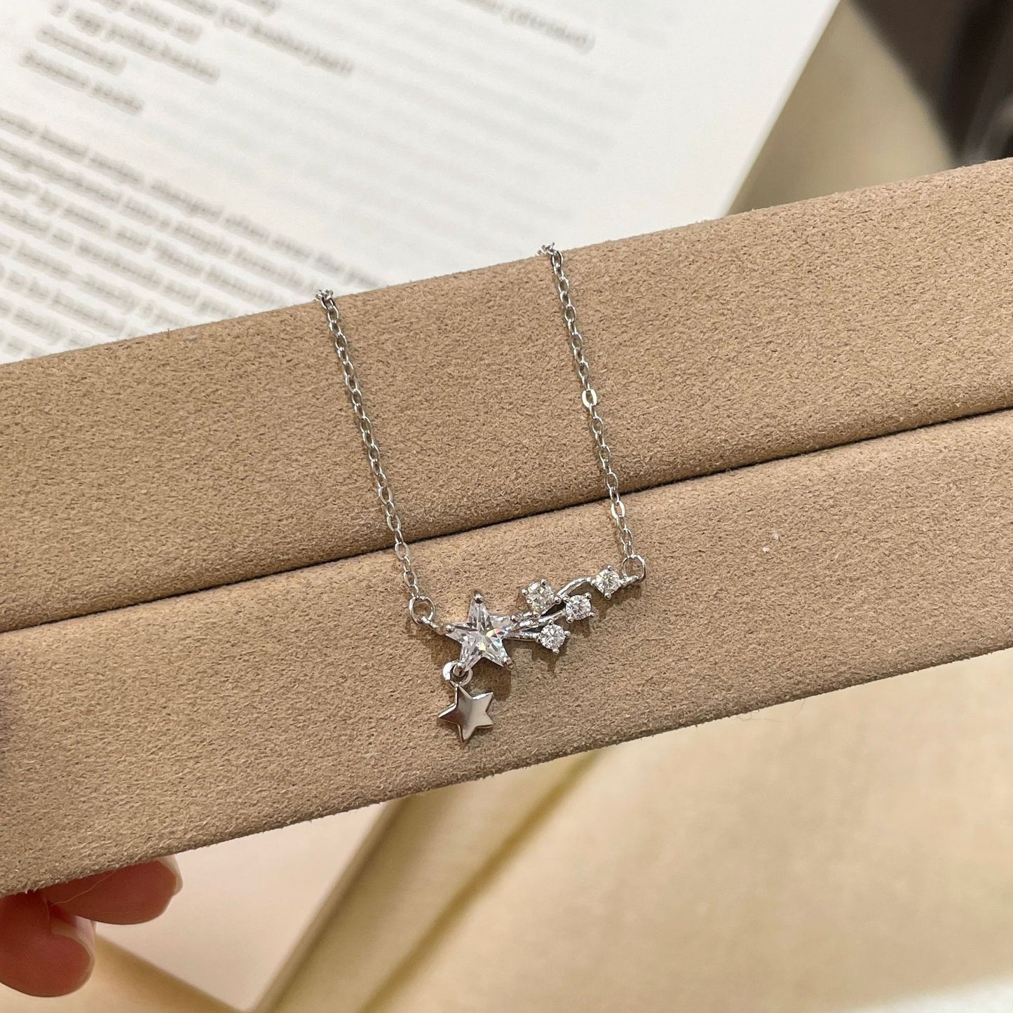 F廠【XDQ1787N】許願流星S999純銀項鍊女輕奢小眾高級感星星流蘇溫柔鎖骨鏈潮
 25.11-2