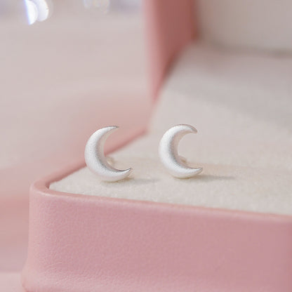 E廠【YC8349E】S999足銀月亮耳環立體質感溫柔韓風小巧時尚甜美精美耳飾
 25.10-4