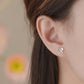 E廠【YC6665E】S999足銀花瓣螺絲耳環清新甜美文藝森系高級氛圍感耳飾 25.06-1
