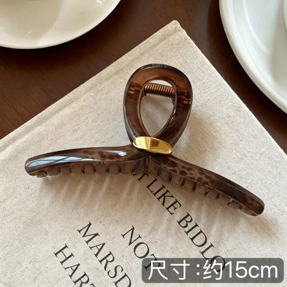 C廠【X261】高品質豹紋金標抓夾大號女2026新款高級感髮夾後腦勺盤髮鯊魚夾子
 26.05-2「C廠-單筆結帳需滿，NT$500出貨(不含運費)」