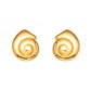 B廠【F709】跨境小眾設計小海螺絲不鏽鋼鍍18k真金可愛趣味耳飾
 25.11-1
