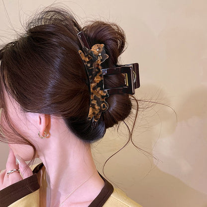 C廠【X94】豹紋貓咪抓夾髮夾女2026新款高級感大號後鯊魚夾後腦勺顯髮量髮飾
 26.04-3