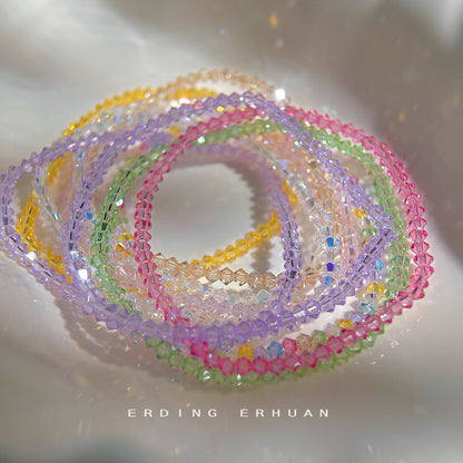 A廠【5628】真的施華洛水晶！實體巨閃巨亮很細節！高級感簡約輕奢風手串手鍊 25.02-4