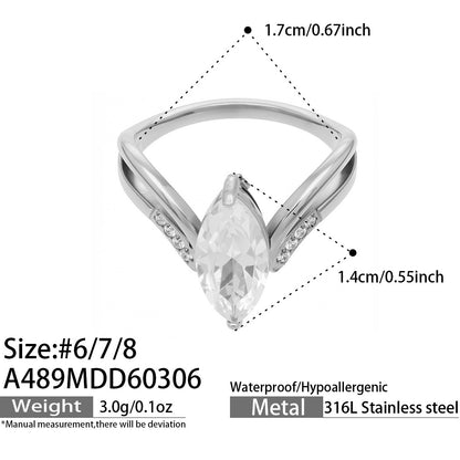 B廠【A489】ins小眾設計超閃5A鋯石戒指幾何形指環歐美網紅熱銷款不鏽鋼飾品
 26.03-2