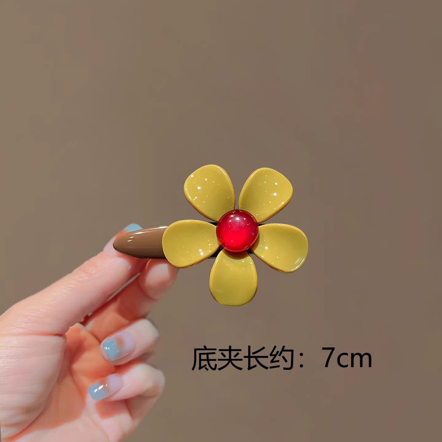 C廠【X124】品質醋酸花朵髮夾韓系氣質側邊夾髮卡2026新款碎髮瀏海夾鴨嘴夾女
 26.04-3