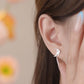 E廠【YC2703E】S999足銀韓版韓風蝴蝶耳環女文藝氣質甜美溫柔可愛耳飾 25.06-4