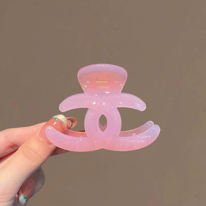 C廠【X613】日韓新款半扎抓夾女氣質高品質卡後腦勺小號鯊魚夾盤夾飾
 26.07-5
