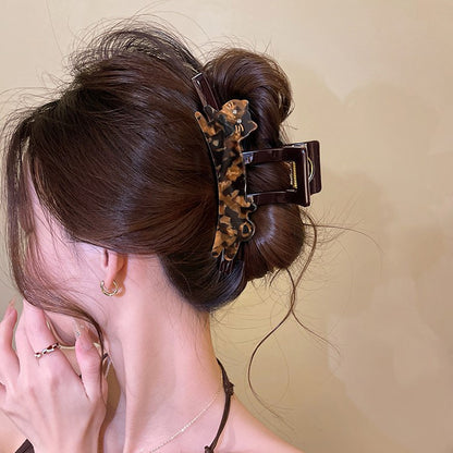 C廠【X94】豹紋貓咪抓夾髮夾女2026新款高級感大號後鯊魚夾後腦勺顯髮量髮飾
 26.04-3