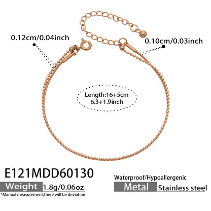 B廠【E121】歐美風不銹鋼S鏈方蛇鏈手鍊雙層疊戴chic時尚輕奢百搭個性手飾女
 26.02-1