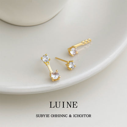 A廠【7184】一款兩戴時尚高級感簡約輕奢風925銀針通勤百搭新款耳環
 25.12-2