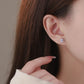 E廠【YC2858E】S925純銀花朵螺絲直針耳環淡雅小清新甜美氣質文藝風耳飾 25.01-2