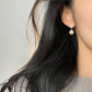 F廠【DQ11090E】S925純銀簡約復古仿珍珠耳環女法式輕奢百搭耳環高級感耳飾品
 25.09-3