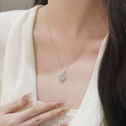 E廠【XDQ0085N】新中式四葉草竹葉項鍊女S925純銀小眾輕奢白玉髓高級感鎖骨鏈
 25.11-1