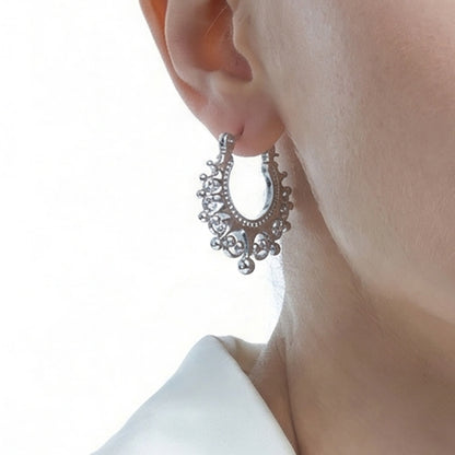 B廠【F944】歐美Marka質感重工金屬齒輪流行耳環小眾設計不鏽鋼耳飾鍍18k真金
 26.01-4