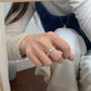 F廠【DQ8730R】S925純銀炫彩鋯石愛心戒指女精緻甜美鏤空心形開口指環疊戴潮 25.06-1