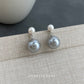 C廠【7069】S家玻璃珍珠高品質秋冬灰色繫新款耳飾 時尚高級感老錢風
 25.11-2