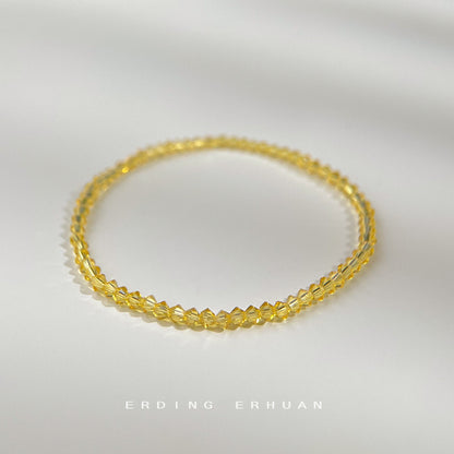 A廠【5628】真的施華洛水晶！實體巨閃巨亮很細節！高級感簡約輕奢風手串手鍊 25.02-4