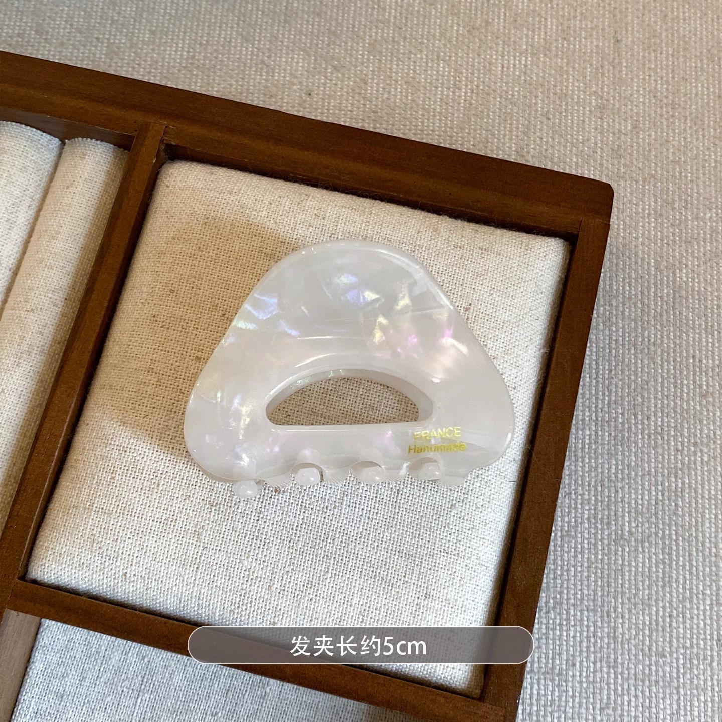 C廠【Q32】小號醋酸三角高馬尾抓夾女高級感半紮髮鯊魚夾子氣質百搭髮夾頭飾
 26.05-3