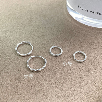 E廠【XDQ10172E】S999純銀高級感七粒米耳扣女簡約冷淡風米粒氣質耳環百搭耳飾
 26.09-1