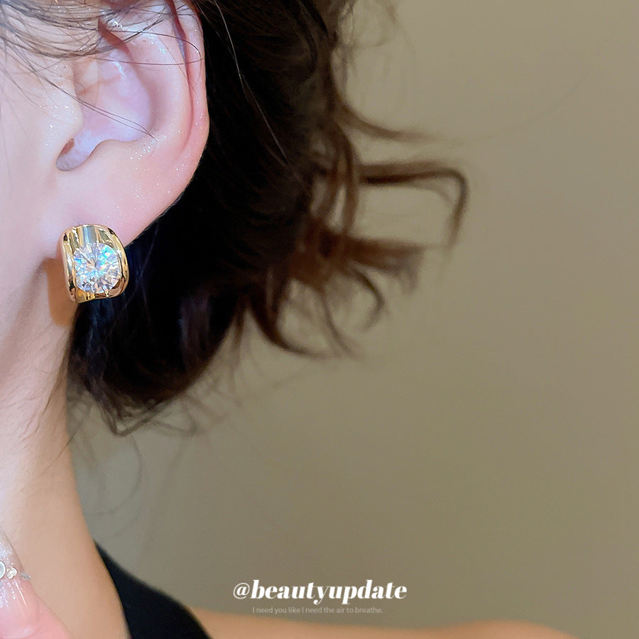 A廠【HE29249】氣質鋯石耳環女小眾設計高級感輕奢時尚小巧耳環2024新款爆款耳環
 25.11-1