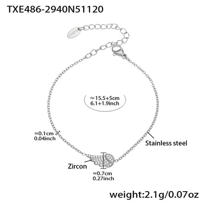 B廠【TXP486】超閃5A鋯石小翅膀造型手鍊項鍊耳環戒指組不鏽鋼鍍18k金
 25.11-4