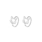 F廠【XDQ10925E】小眾設計S999純銀鏤空狐狸耳鉤女簡約氣質彎鉤耳環個性耳飾品
 25.11-2